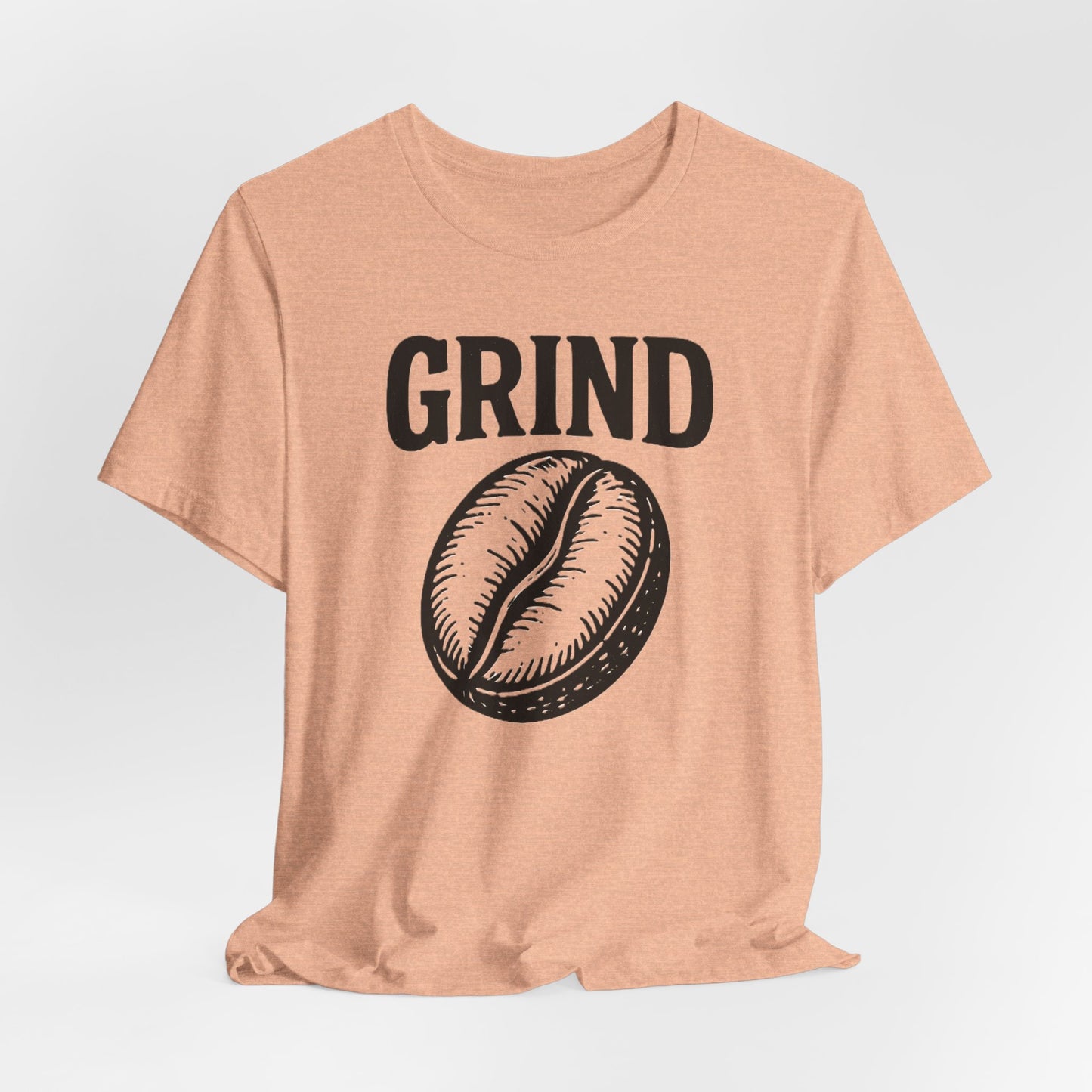 Coffee Lover's Tee Shirt, Unisex Grind Graphic Tee, Cute Coffee Gift, Casual Wear, Gift for Barista