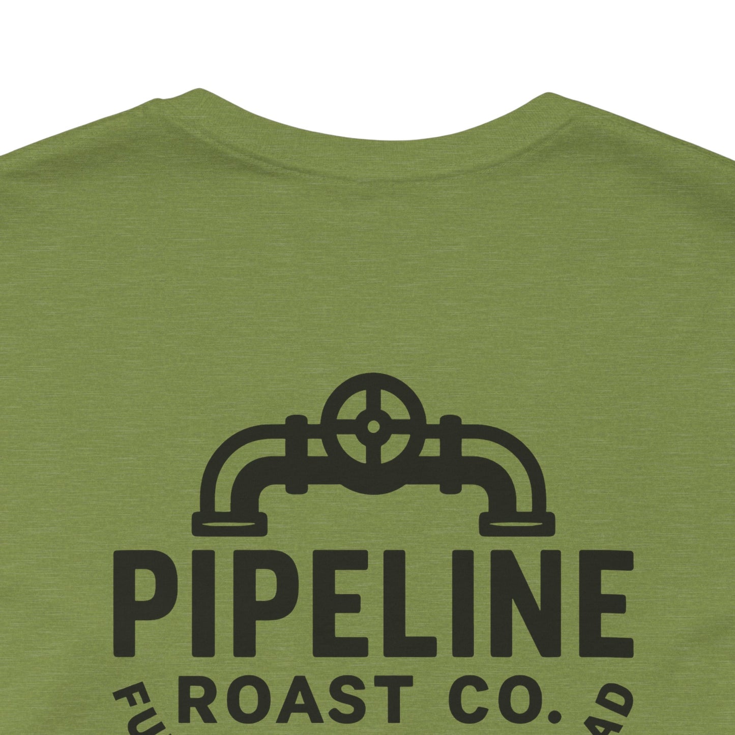 Pipeline Roast Co. LOVE Coffee Bean T-Shirt – Unisex Jersey Short Sleeve Tee for Coffee Lovers