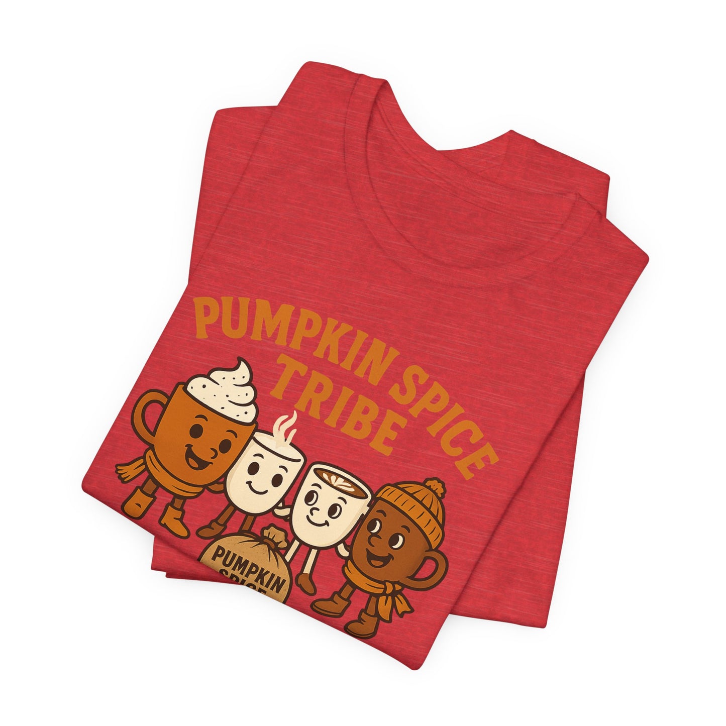 Pumpkin Spice Tribe Tee, Fall T-Shirt, Coffee Lover Gift, Unisex Shirt, Autumn Apparel, Pumpkin Spice Shirt