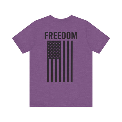 Freedom Flag Unisex Tee - Patriotic Shirt for Independence Day, Casual Wear, USA Pride, Gift for Veterans, Summer Style