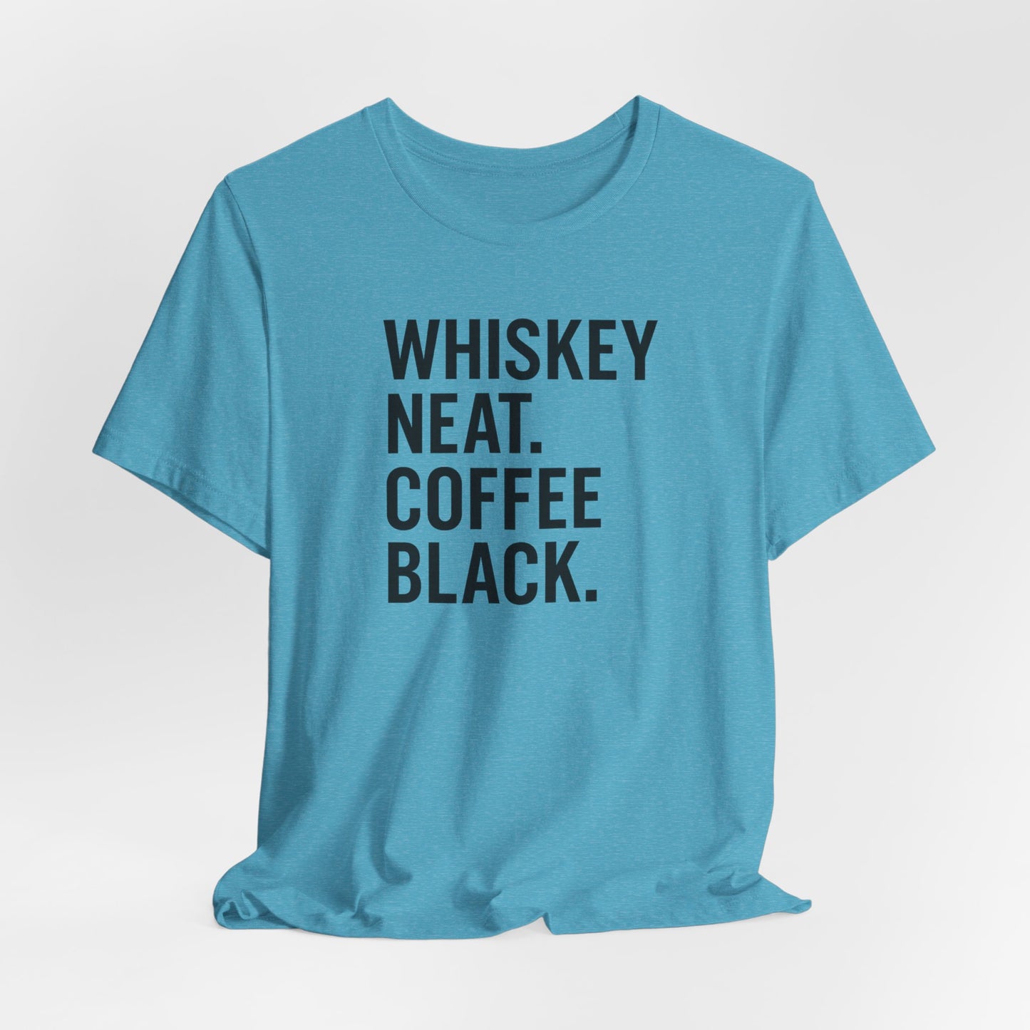 Whiskey and Coffee Graphic Tee - Perfect for Coffee Lovers, Gift Idea for Men and Women, Casual Wear, Birthday, Everyday Style
