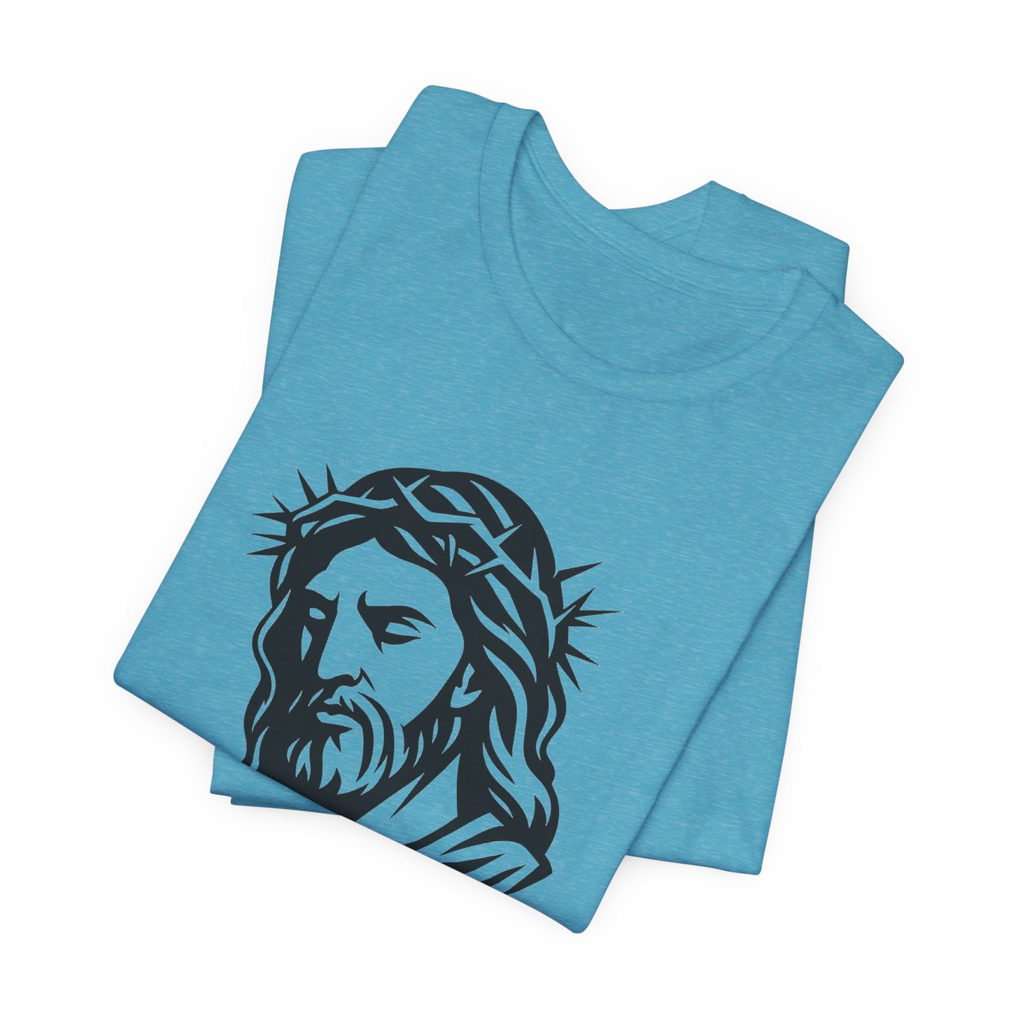 Faith Bible Verse Graphic Tee – Inspirational Psalm 23:5 Shirt, Crown of Thorns Design