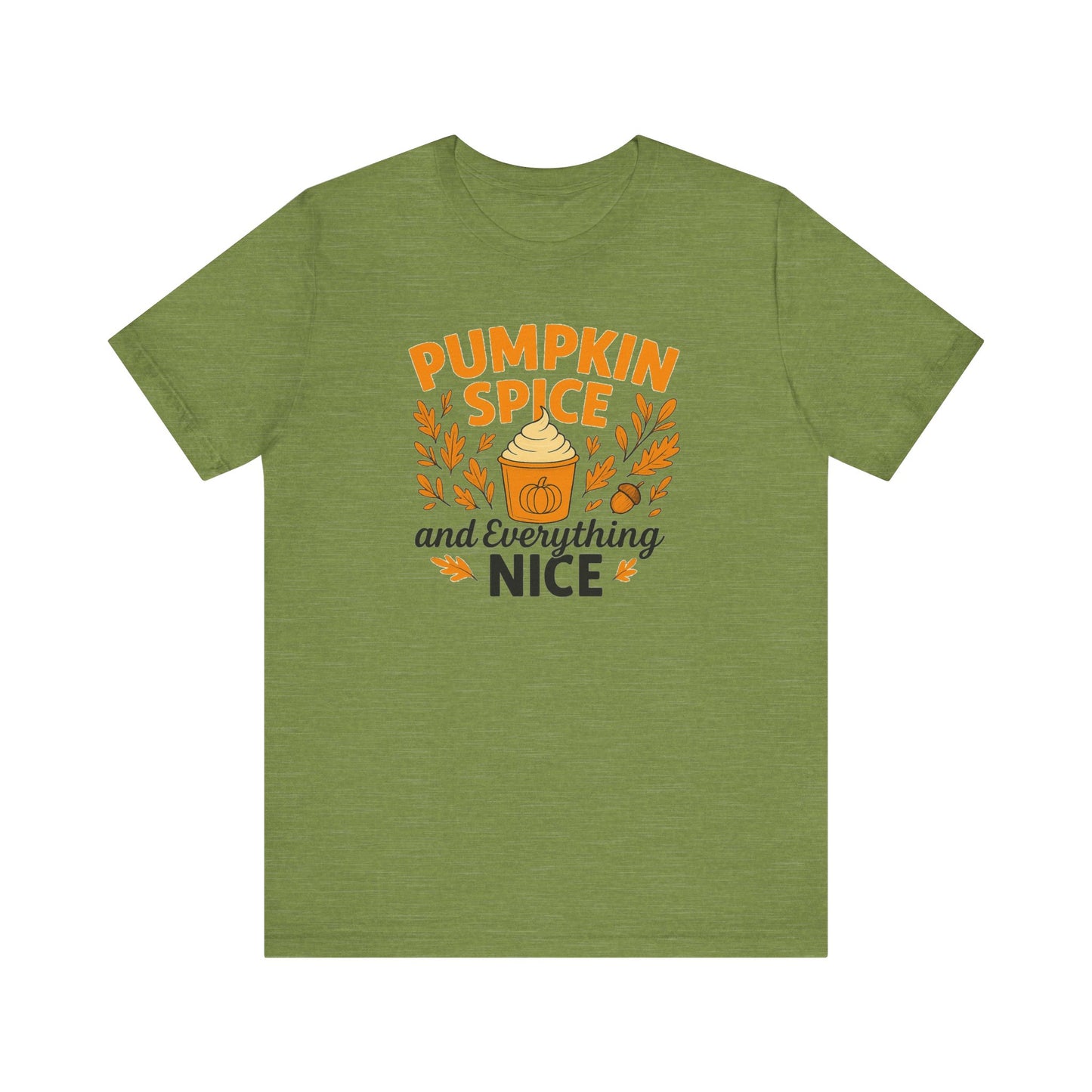 Pumpkin Spice Short Sleeve Tee | Fall Fashion, Cozy Vibes, Coffee Lovers, Gift for Her, Autumn Essentials