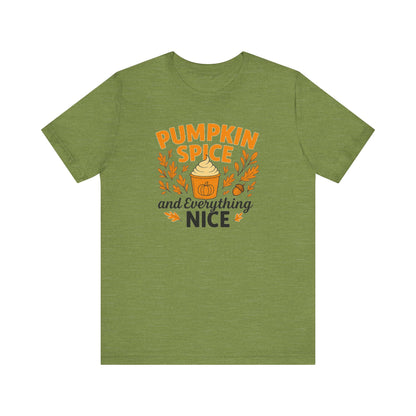 Pumpkin Spice Short Sleeve Tee | Fall Fashion, Cozy Vibes, Coffee Lovers, Gift for Her, Autumn Essentials
