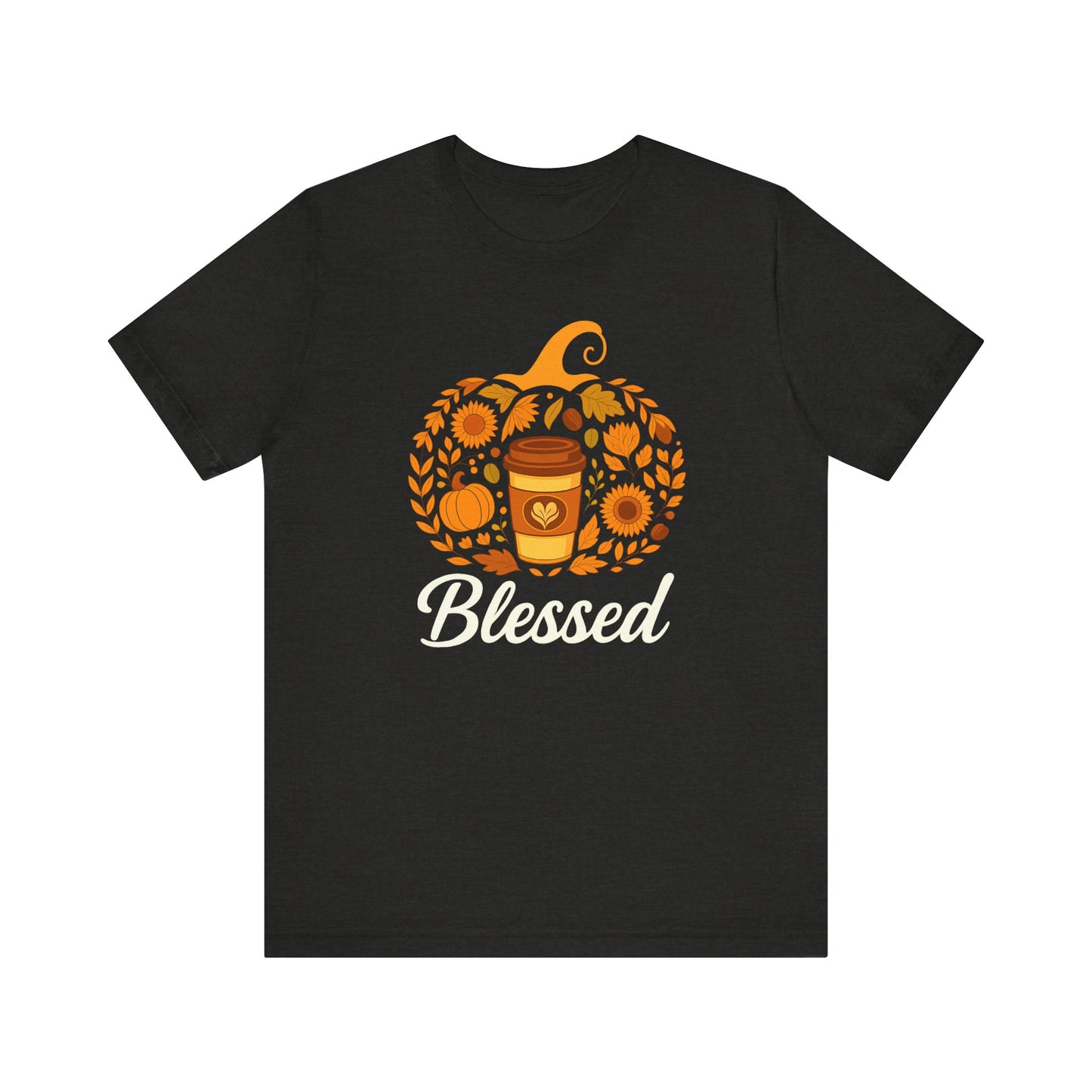 Blessed Pumpkin Fall T-Shirt - Cozy Autumn Style, Perfect Gift for Thanksgiving, Harvest Celebration, Casual Wear, Seasonal Fashion