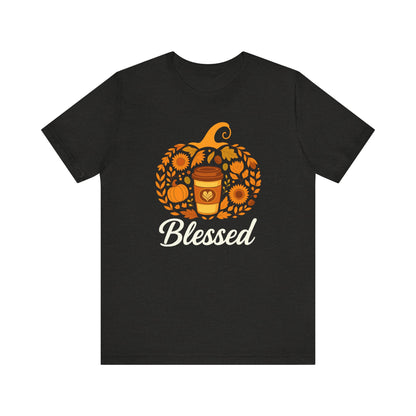 Blessed Pumpkin Fall T-Shirt - Cozy Autumn Style, Perfect Gift for Thanksgiving, Harvest Celebration, Casual Wear, Seasonal Fashion