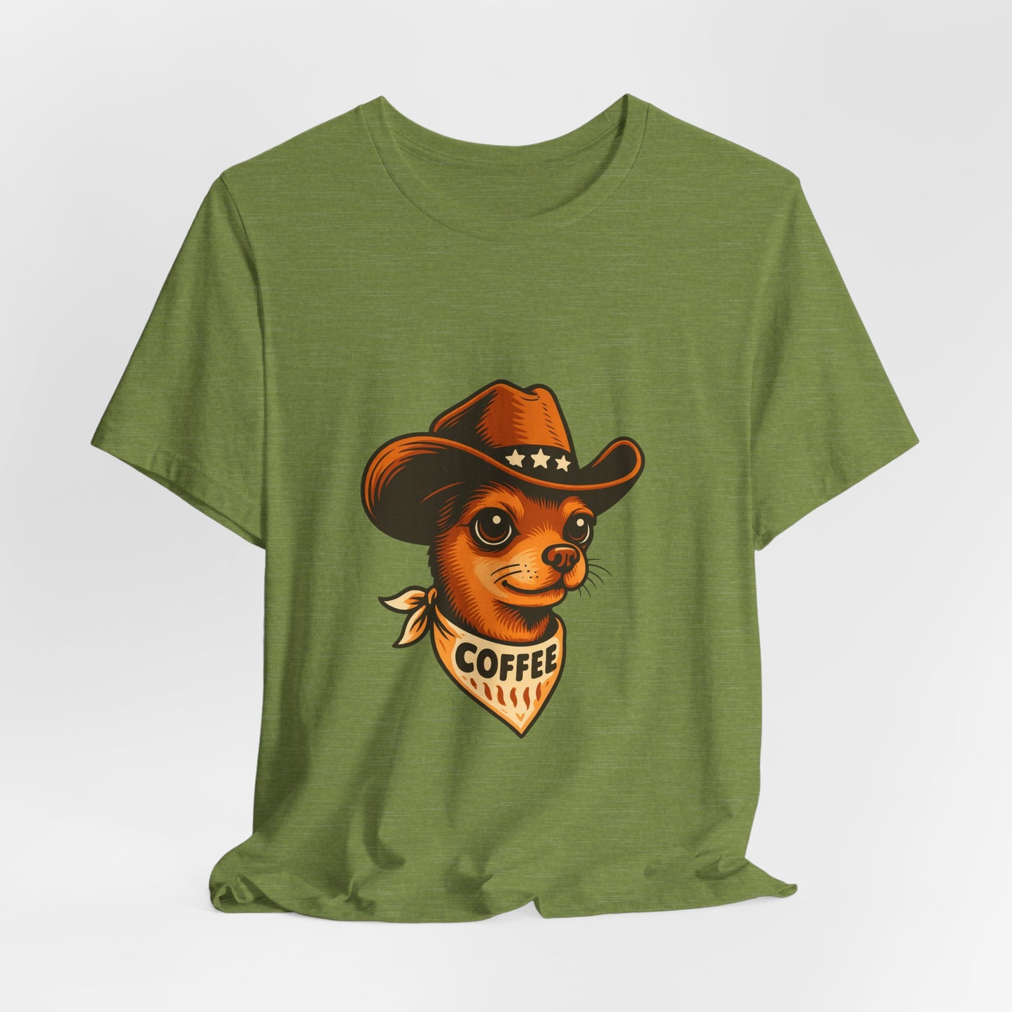 Cowboy Coffee Graphic Tee, Unisex T-Shirt, Funny Coffee Lover Gift, Casual Wear, Coffee Shop Merch