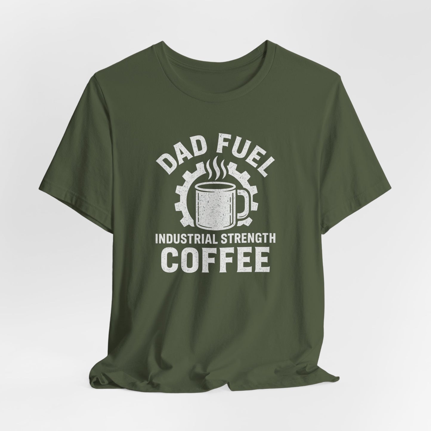 Industrial Strength Coffee Tee for Dads, Funny Gift for Father's Day, Coffee Lover T-Shirt, Unisex Casual Wear, Dad Humor Apparel
