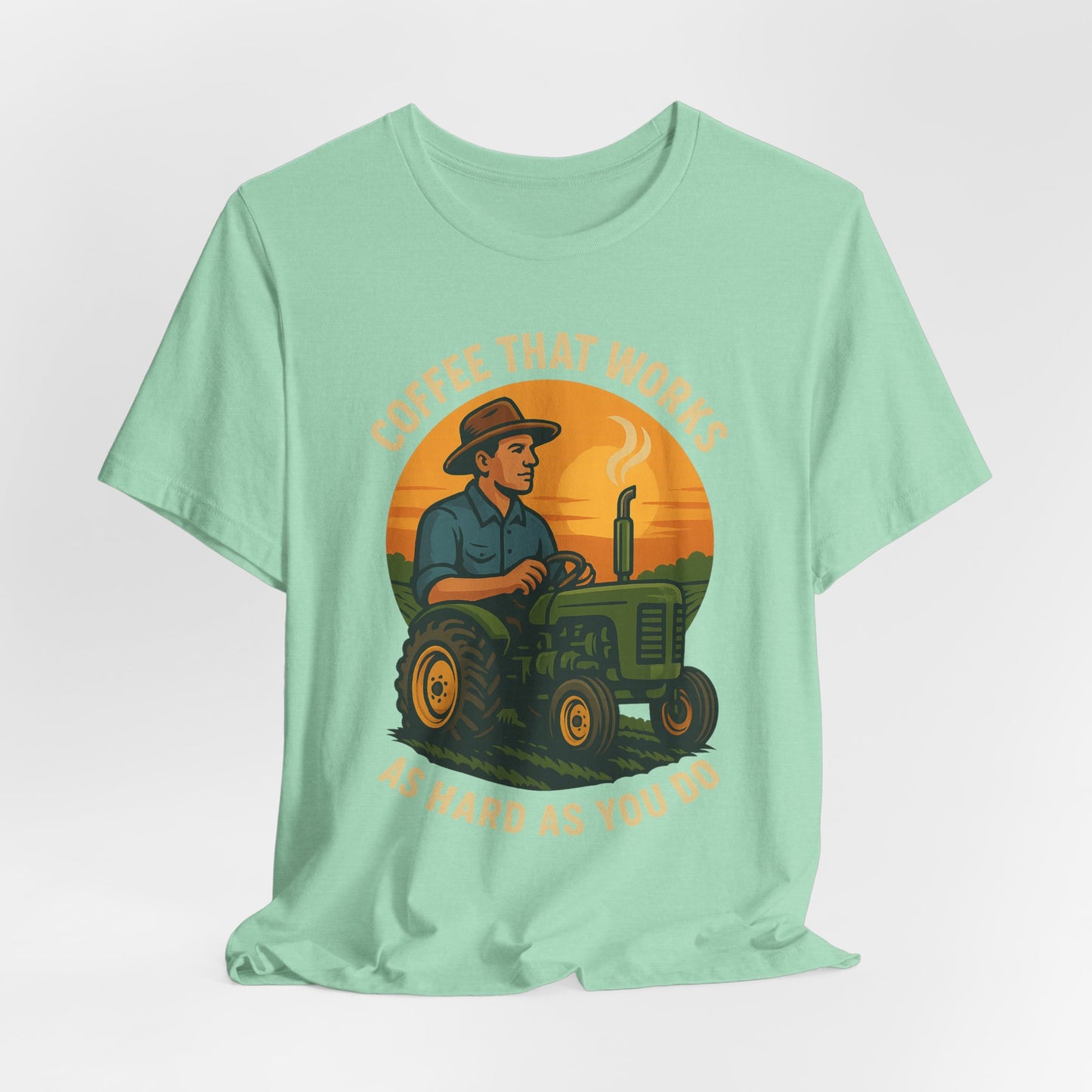 Coffee-Themed Unisex Tee, Vintage Farm Shirt, Coffee Lover Gift, Gifts for Him, Men's Graphic Tee, Cool Casual Wear