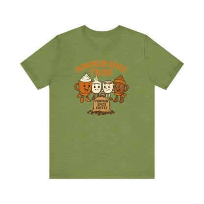 Pumpkin Spice Tribe Tee, Fall T-Shirt, Coffee Lover Gift, Unisex Shirt, Autumn Apparel, Pumpkin Spice Shirt