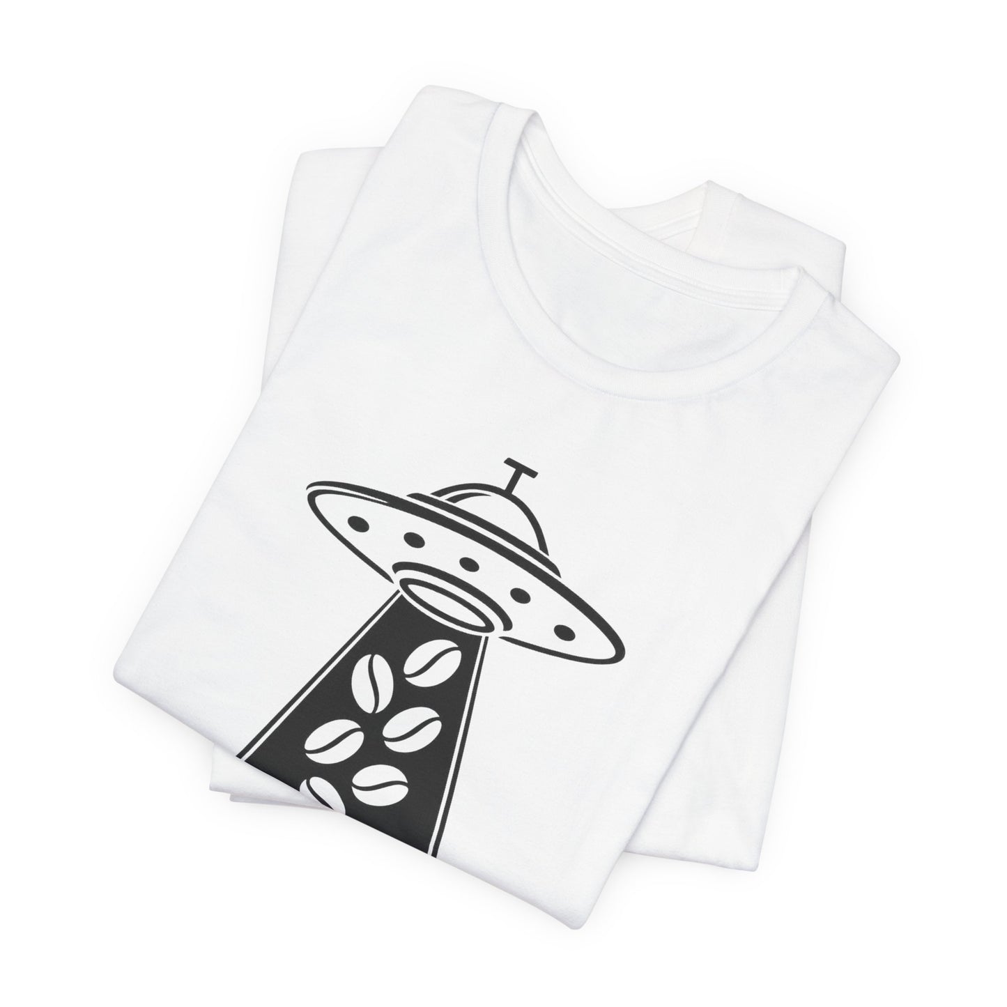 Out of This World Roast Tee - Unisex Short Sleeve Shirt, Funny Coffee Shirt, Alien Design Apparel, Gift for Coffee Lovers, Sci-Fi T-Shirt