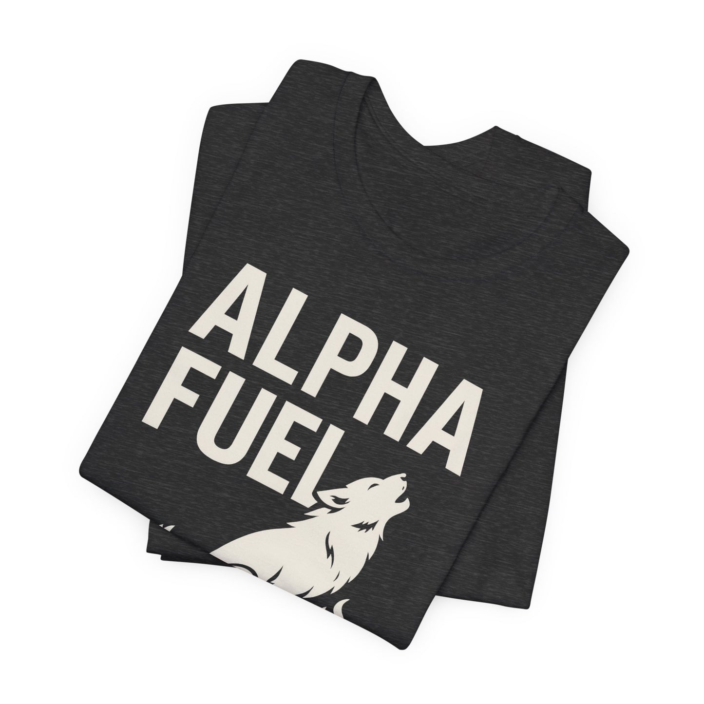 Alpha Fuel Unisex Tee, Coffee Lover T-Shirt, Gift for Baristas, Dog and Cat Owners Gift, Casual Everyday Wear