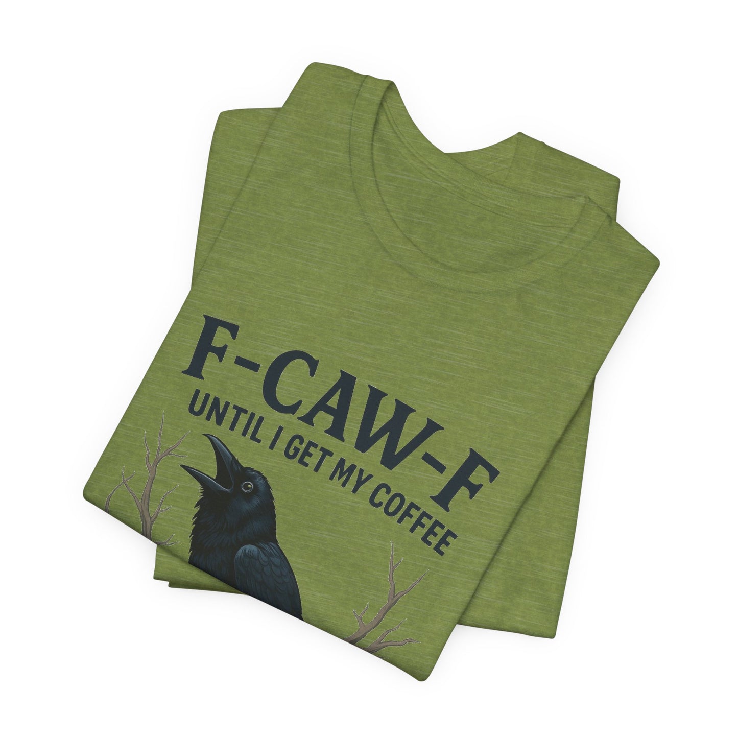 Coffee Lover's Tee, Unisex T-Shirt, Funny Gift, Crow Graphic Tee, Coffee Enthusiast Shirt, Unique Coffee Apparel