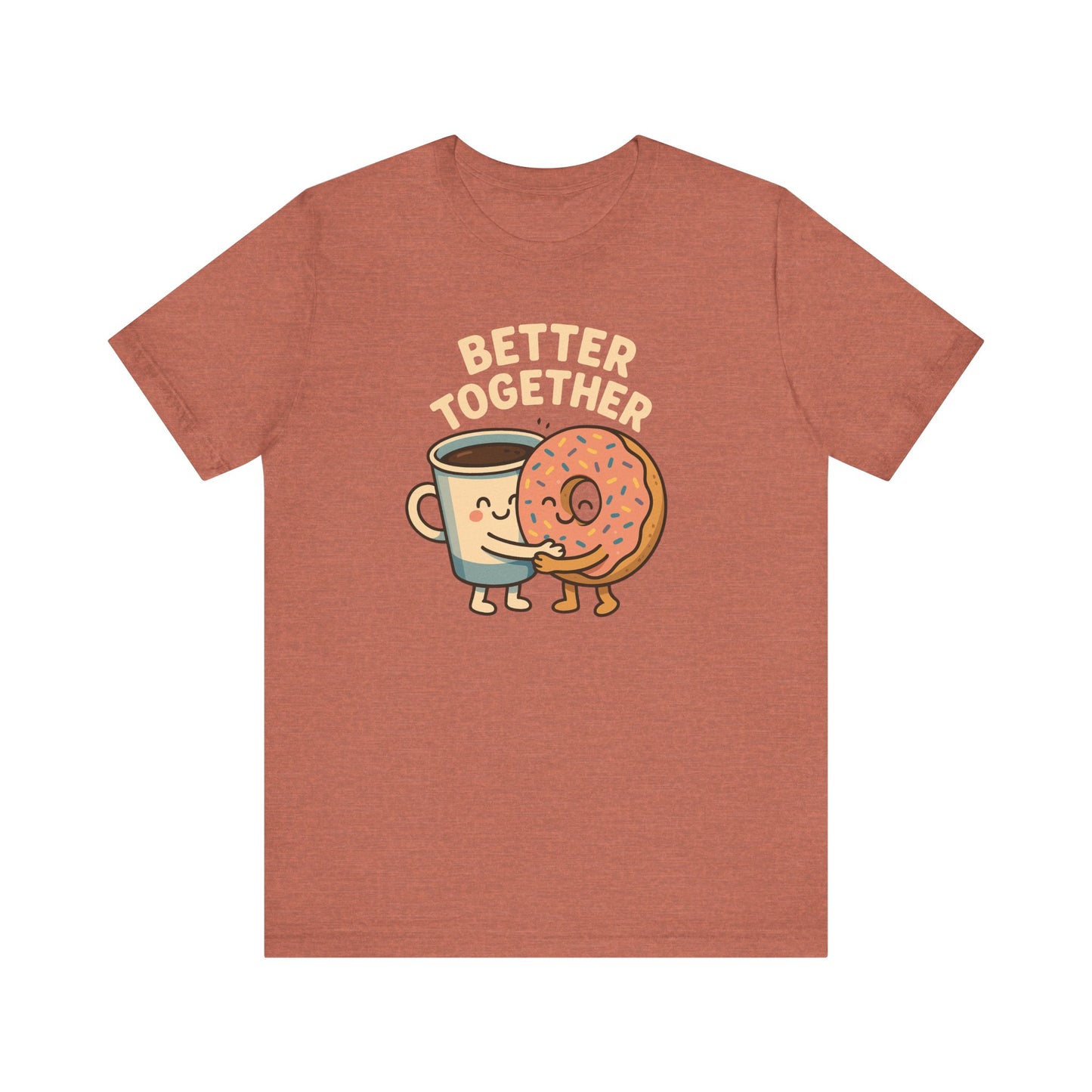Cute Coffee and Donut Tee, Unisex Jersey Short Sleeve Tee, Funny Food Lover Shirt, Gift for Coffee Lovers, Cute Breakfast Apparel, [...]