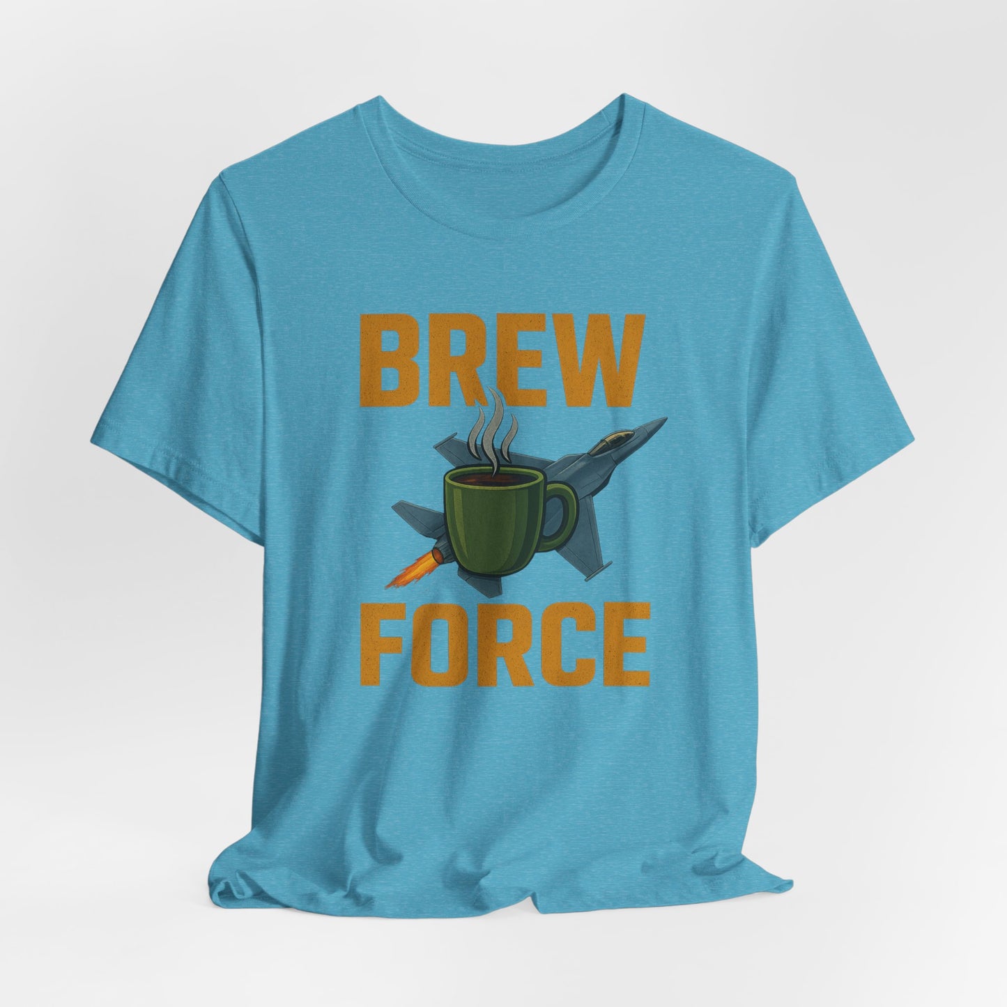 Brew Force Coffee Tee, Unisex Coffee Lover's T-Shirt, Gifts for Baristas, Father’s Day Gift, Coffee Enthusiast Apparel