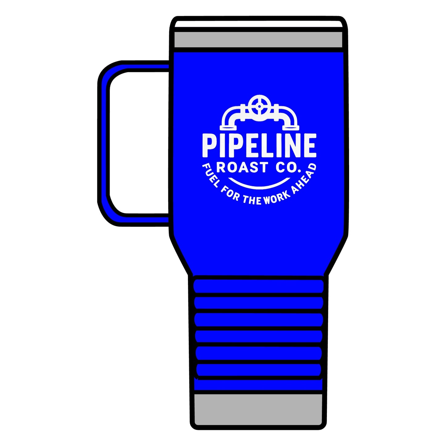 Pipeline Roast Co. 20oz Insulated Tumbler – Stainless Steel Travel Coffee Mug with Leak-Proof Lid & Double-Wall Vacuum Insulation