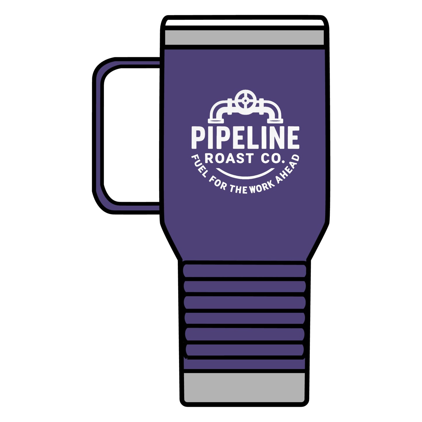 Pipeline Roast Co. 20oz Insulated Tumbler – Stainless Steel Travel Coffee Mug with Leak-Proof Lid & Double-Wall Vacuum Insulation