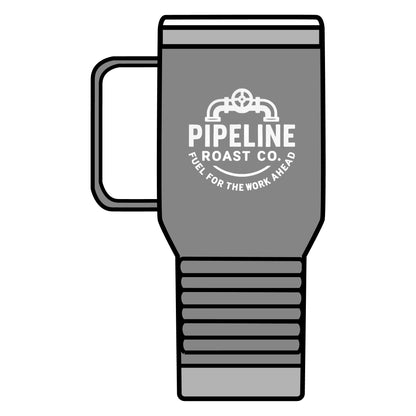 Pipeline Roast Co. 20oz Insulated Tumbler – Stainless Steel Travel Coffee Mug with Leak-Proof Lid & Double-Wall Vacuum Insulation