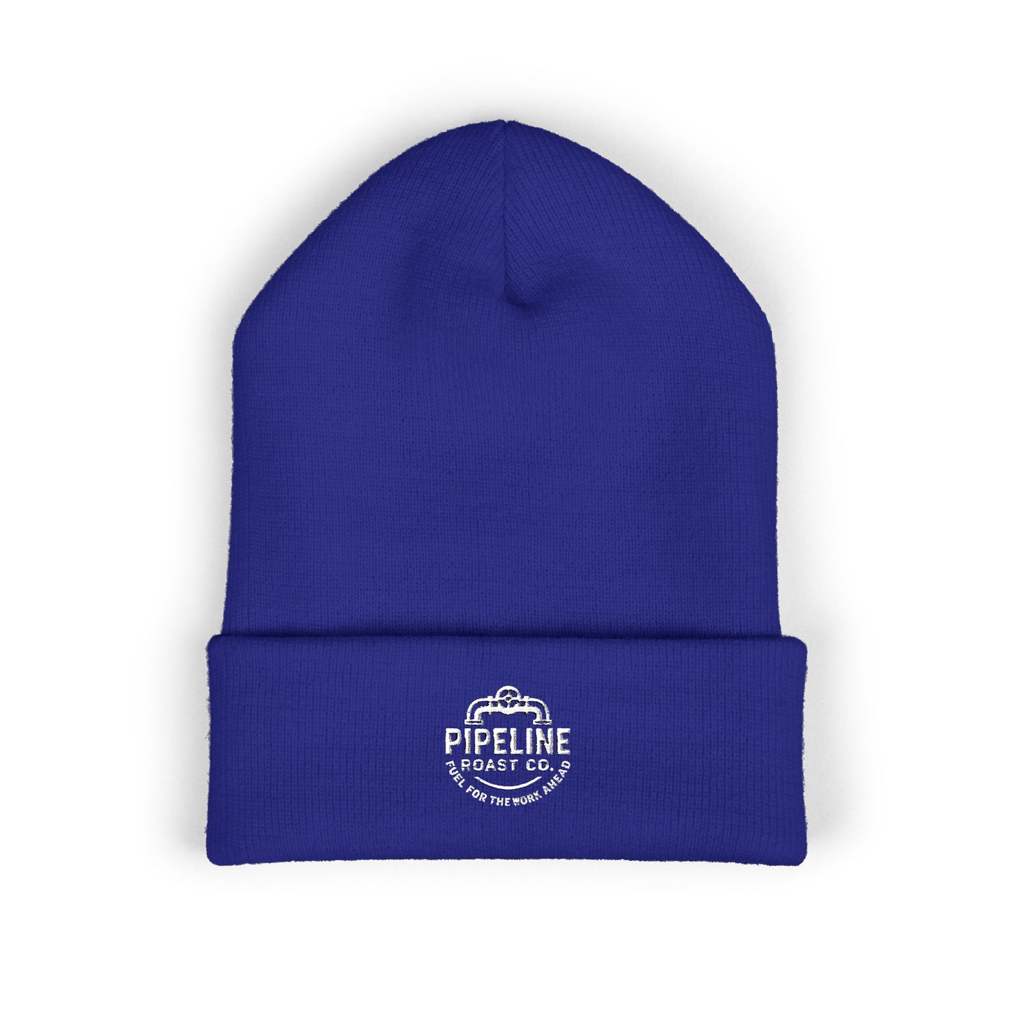 Pipeline Roast Co. Classic Cuffed Beanie – Warm Knit Hat with Embroidered Logo (Unisex)