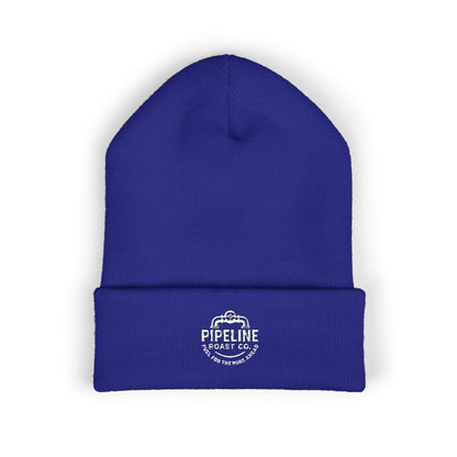 Pipeline Roast Co. Classic Cuffed Beanie – Warm Knit Hat with Embroidered Logo (Unisex)