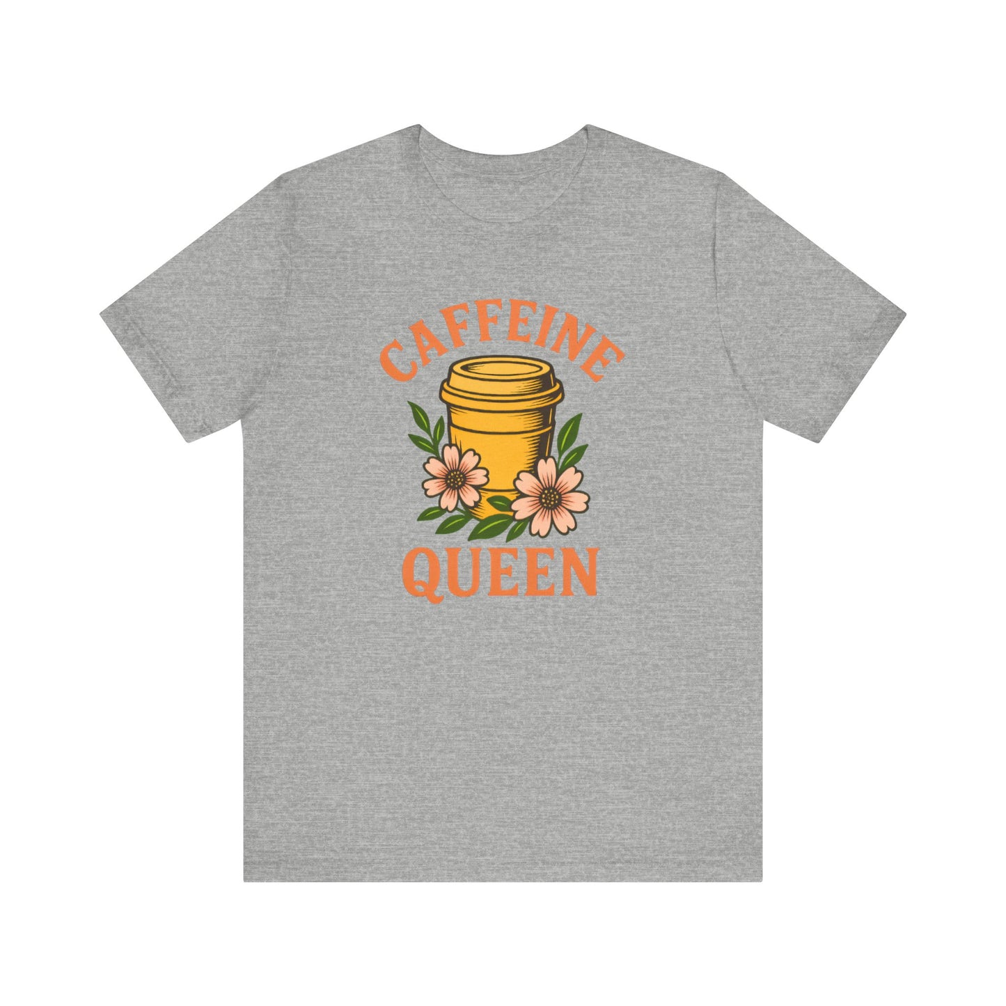 Caffeine Queen Tee - Perfect for Coffee Lovers, Casual Wear, Gifts, Birthdays or Coffee-Themed Events, Fun and Stylish!