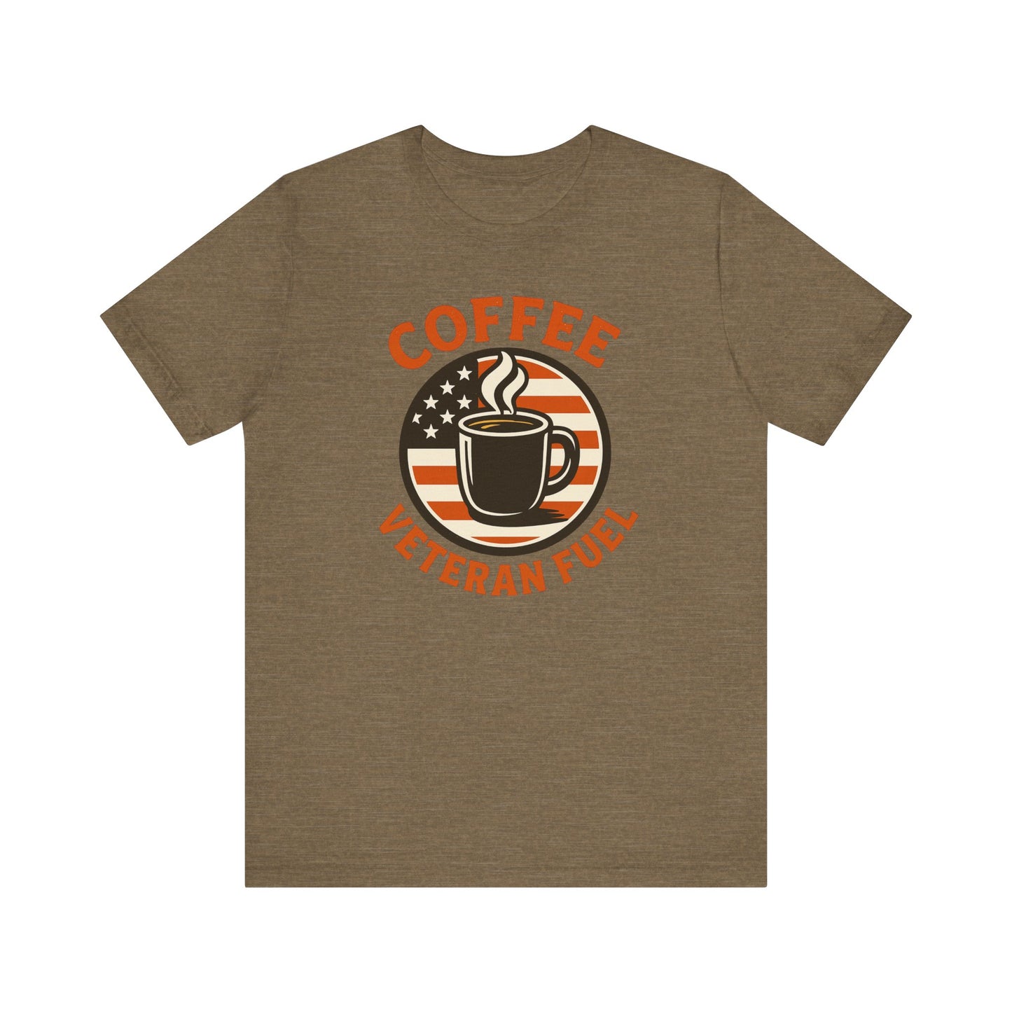 Coffee Lover's Veteran Tee - Unisex Jersey Short Sleeve Tee, Gift for Coffee Lovers, Veteran Appreciation, Casual Wear, Patriot T-Shirt