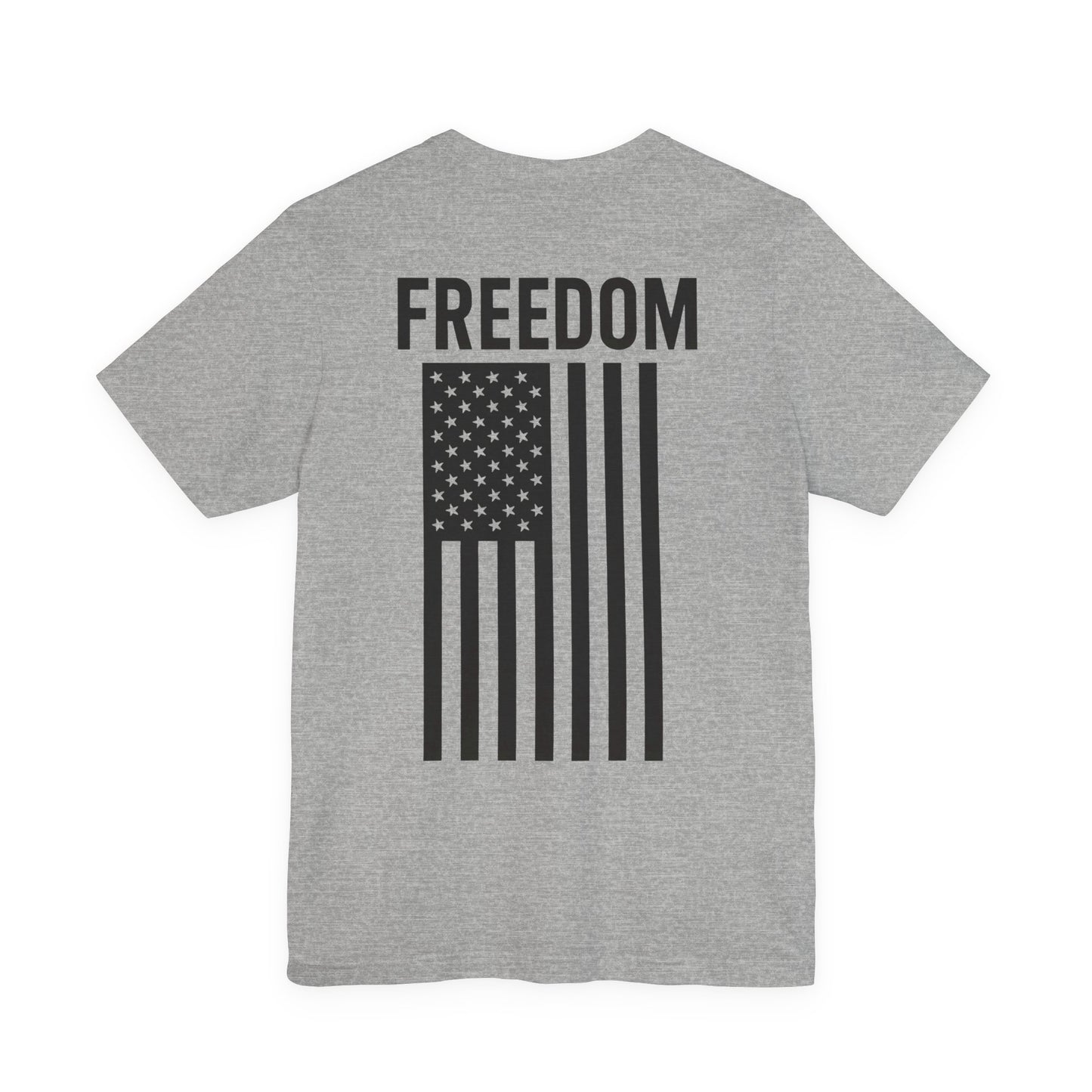 Freedom Flag Unisex Tee - Patriotic Shirt for Independence Day, Casual Wear, USA Pride, Gift for Veterans, Summer Style