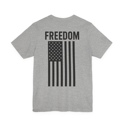Freedom Flag Unisex Tee - Patriotic Shirt for Independence Day, Casual Wear, USA Pride, Gift for Veterans, Summer Style
