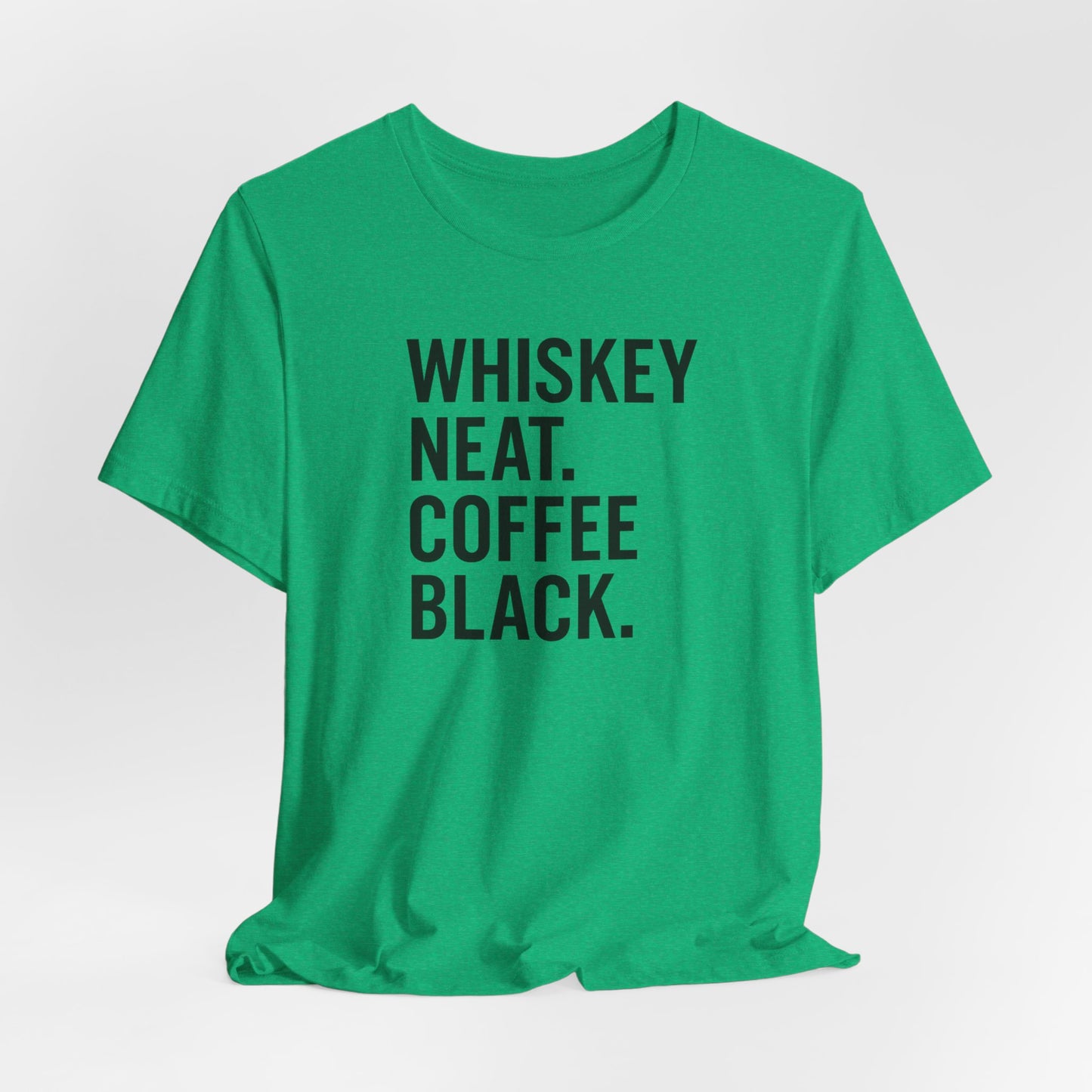 Whiskey and Coffee Graphic Tee - Perfect for Coffee Lovers, Gift Idea for Men and Women, Casual Wear, Birthday, Everyday Style