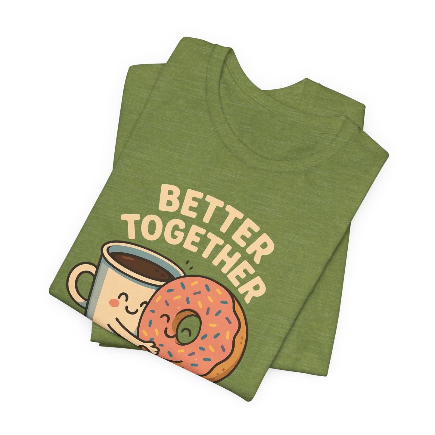 Cute Coffee and Donut Tee, Unisex Jersey Short Sleeve Tee, Funny Food Lover Shirt, Gift for Coffee Lovers, Cute Breakfast Apparel, [...]