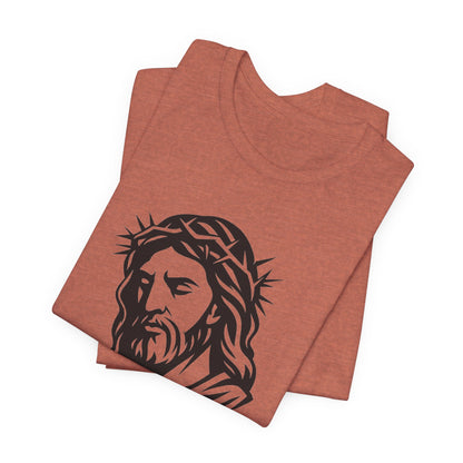 Faith Bible Verse Graphic Tee – Inspirational Psalm 23:5 Shirt, Crown of Thorns Design