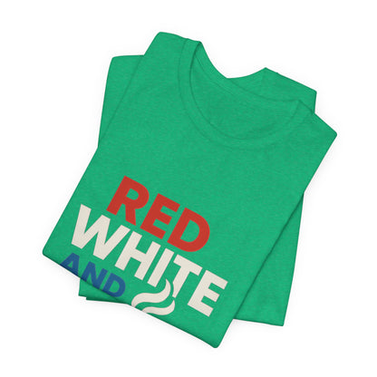 Unisex Patriotic Coffee Tee, Red White and Brew Shirt, Independence Day Apparel, USA Shirt, Summer BBQ Outfit, Gift for Men and Women