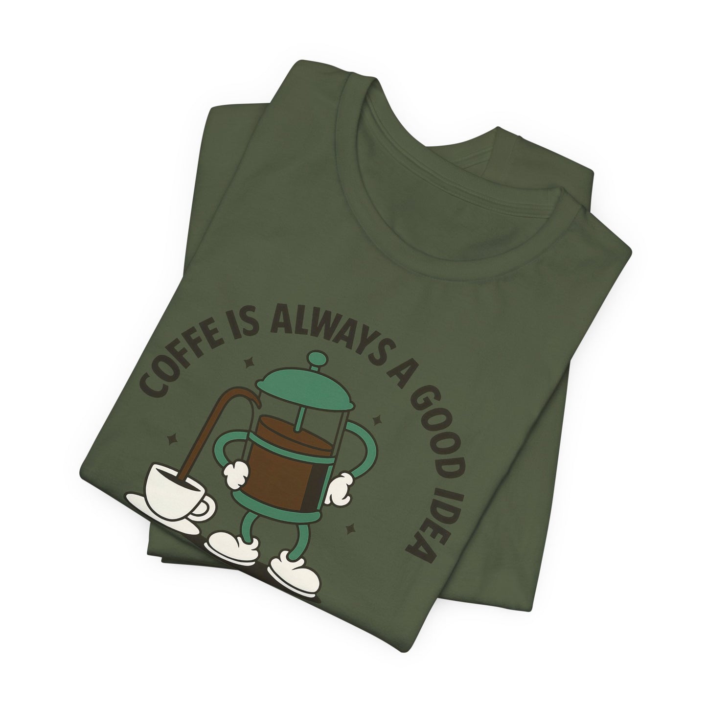 Coffee Lover's Short Sleeve Tee, Unisex Jersey T-Shirt, Casual Gift for Coffee Enthusiasts, Perfect for Birthdays, Coffee Breaks, Cozy Vibe