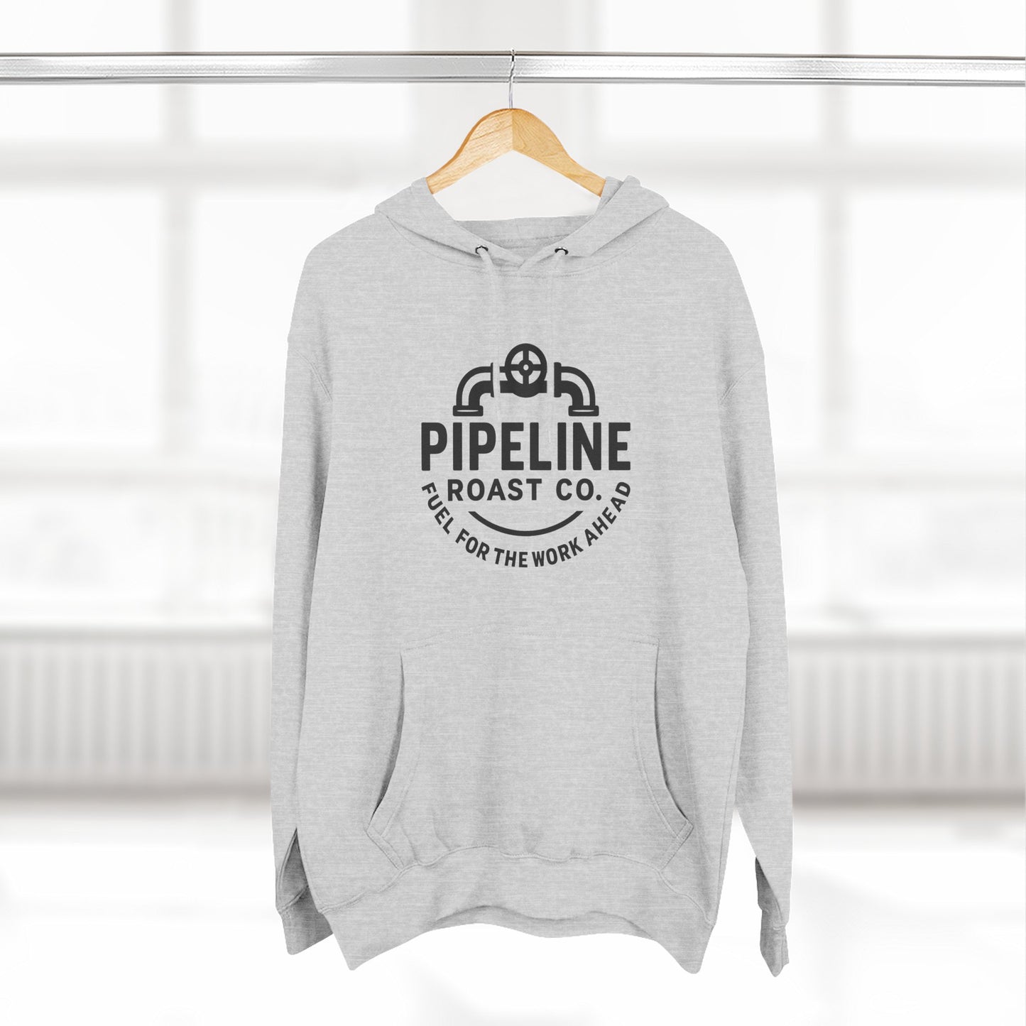 Pipeline Roast Co. Branded Hoodie – Cozy Coffee Hoodie for Hardworking Comfort