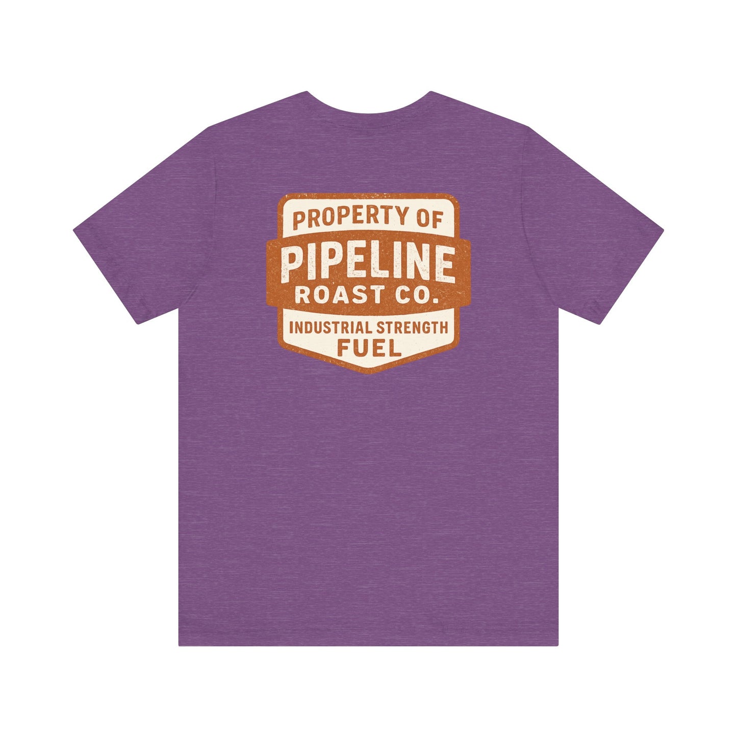 Rusty Vintage Pipeline Roast Co. Industrial Seal Tee – Rugged Workwear Style Coffee Shirt