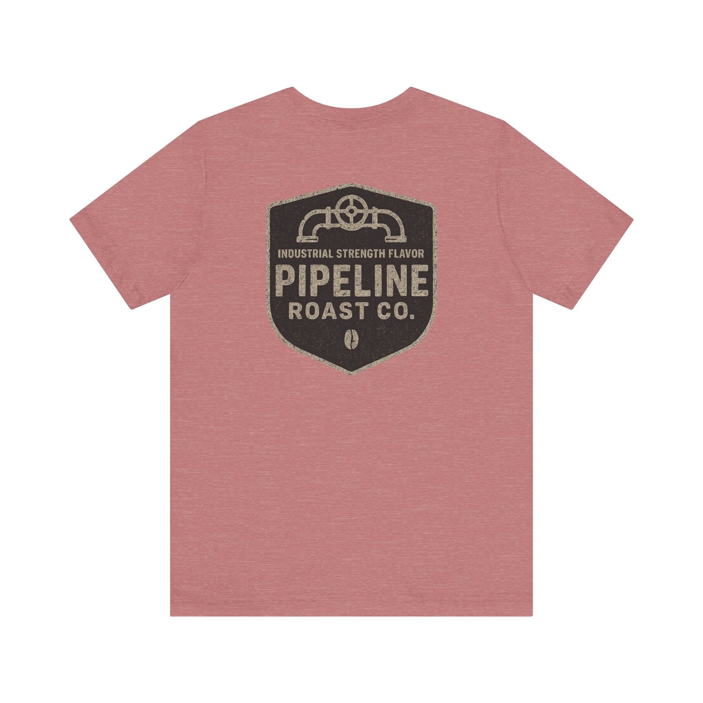 Vintage Pipeline Roast Co. Industrial Emblem T-Shirt – Distressed Workwear Coffee Tee