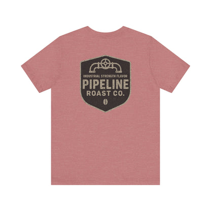 Vintage Pipeline Roast Co. Industrial Emblem T-Shirt – Distressed Workwear Coffee Tee