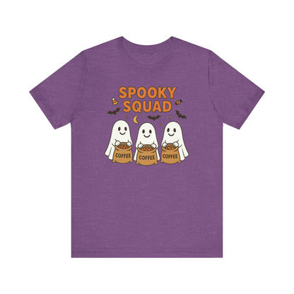 Spooky Squad Coffee Ghosts Tee – Halloween Shirt for Coffee Lovers