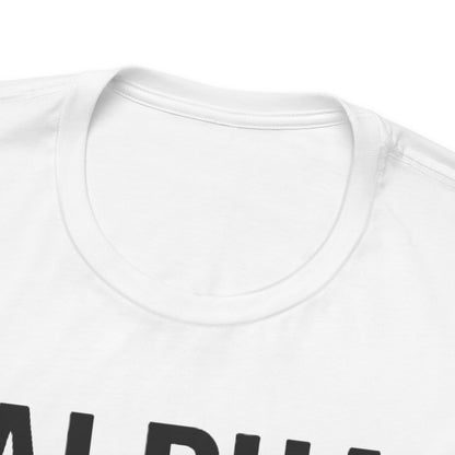 Alpha Fuel Unisex Tee, Coffee Lover T-Shirt, Gift for Baristas, Dog and Cat Owners Gift, Casual Everyday Wear