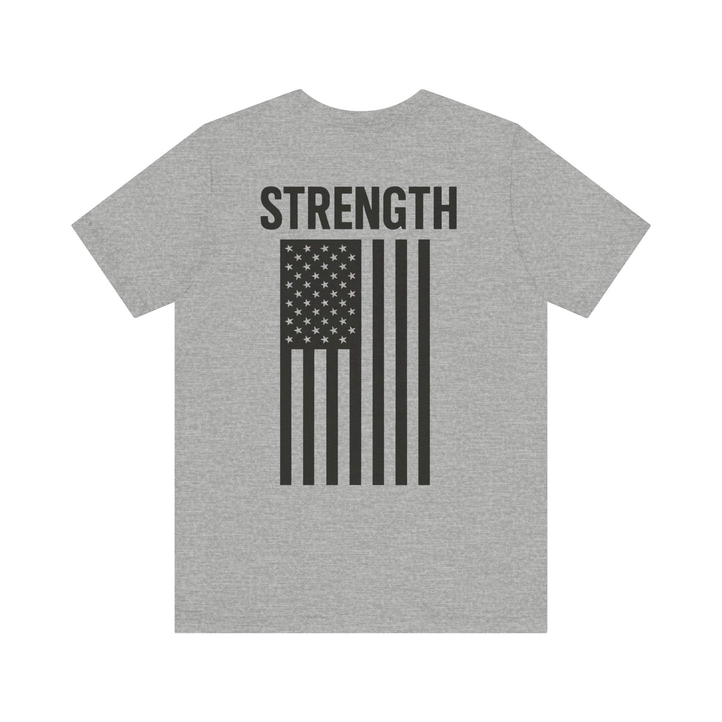 Patriotic Strength T-Shirt, Unisex Tee, 4th of July Shirt, Independence Day Apparel, Casual Summer Wear, Gift for Veterans