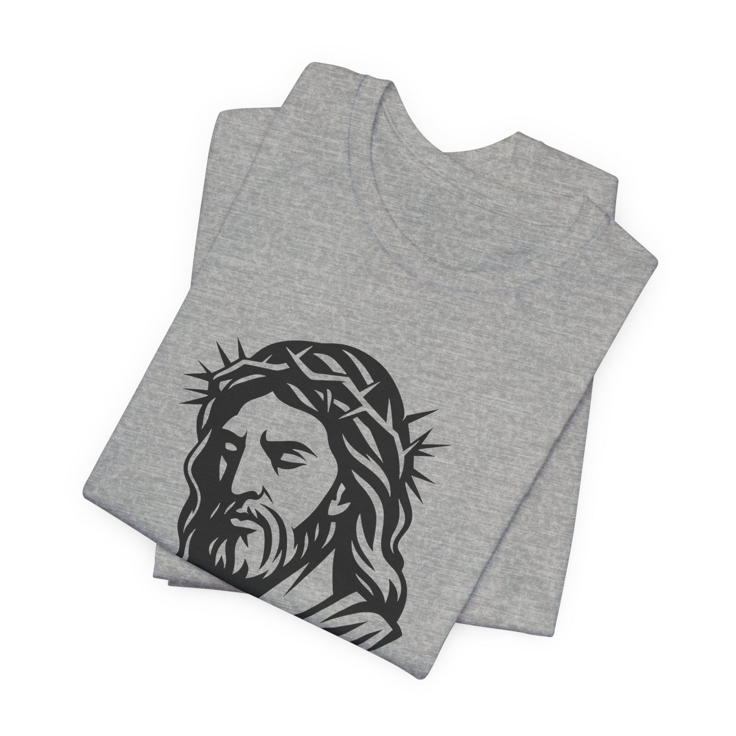 Faith Bible Verse Graphic Tee – Inspirational Psalm 23:5 Shirt, Crown of Thorns Design