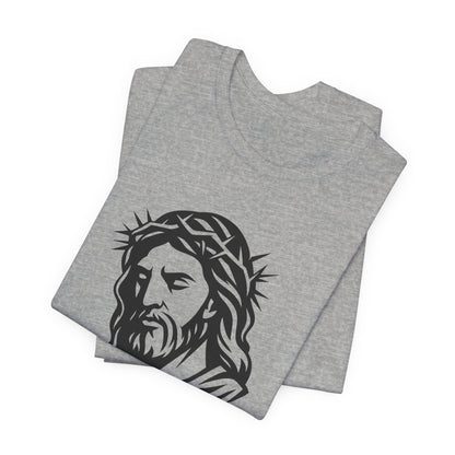 Faith Bible Verse Graphic Tee – Inspirational Psalm 23:5 Shirt, Crown of Thorns Design