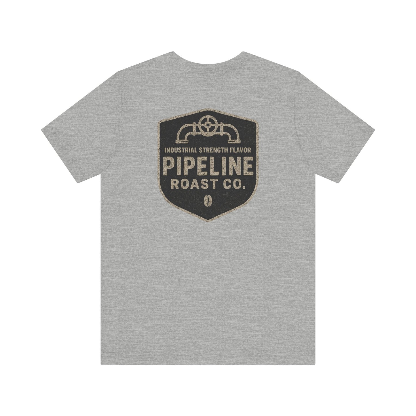Vintage Pipeline Roast Co. Industrial Emblem T-Shirt – Distressed Workwear Coffee Tee