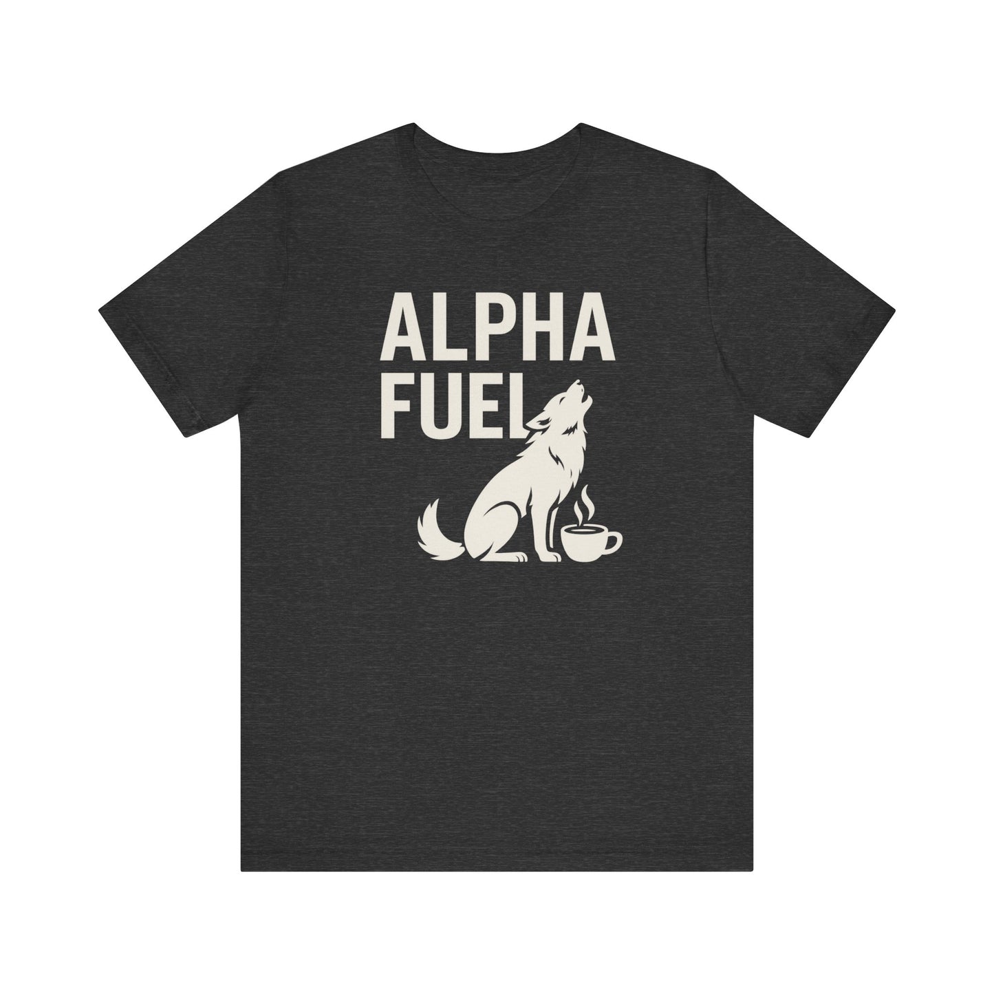 Alpha Fuel Unisex Tee, Coffee Lover T-Shirt, Gift for Baristas, Dog and Cat Owners Gift, Casual Everyday Wear