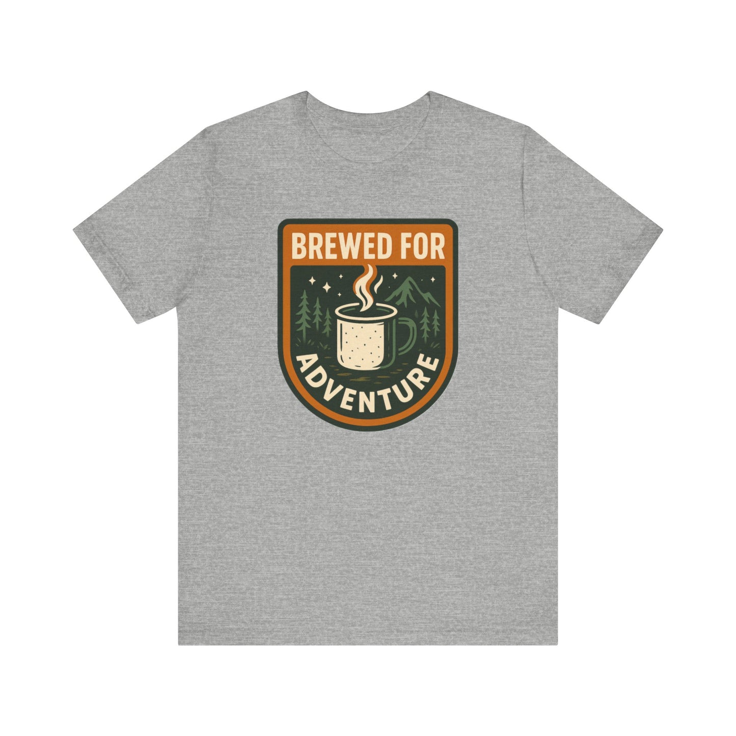 Adventure Brewed Graphic Tee - Perfect for Outdoors Lovers, Travel, Hiking, Camping, Gift for Adventurers