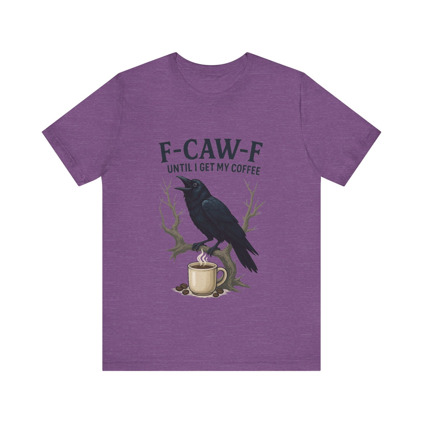 Coffee Lover's Tee, Unisex T-Shirt, Funny Gift, Crow Graphic Tee, Coffee Enthusiast Shirt, Unique Coffee Apparel
