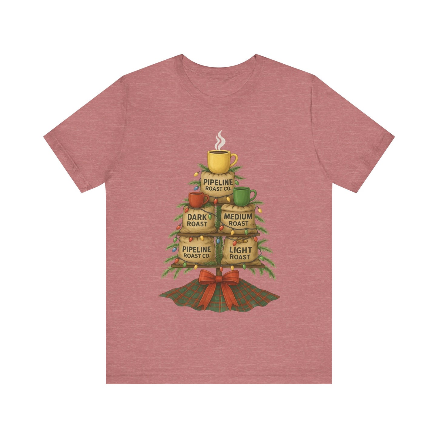 Coffee Lover's Tee, Unisex Short Sleeve T-Shirt, Christmas Gift, Coffee Themed Apparel, Cozy Vibes, Holiday Celebrations