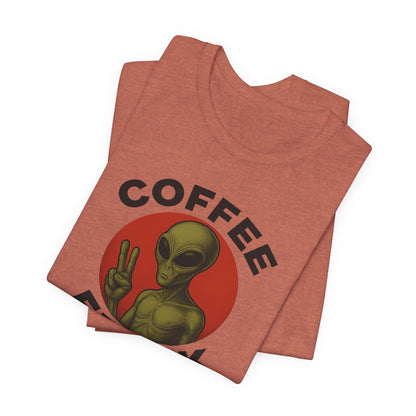 Coffee Freak Unisex Jersey Short Sleeve Tee, Cute Alien Tee, Funny Coffee Shirt for Coffee Lovers, Quirky Graphic Tee, Perfect for [...]