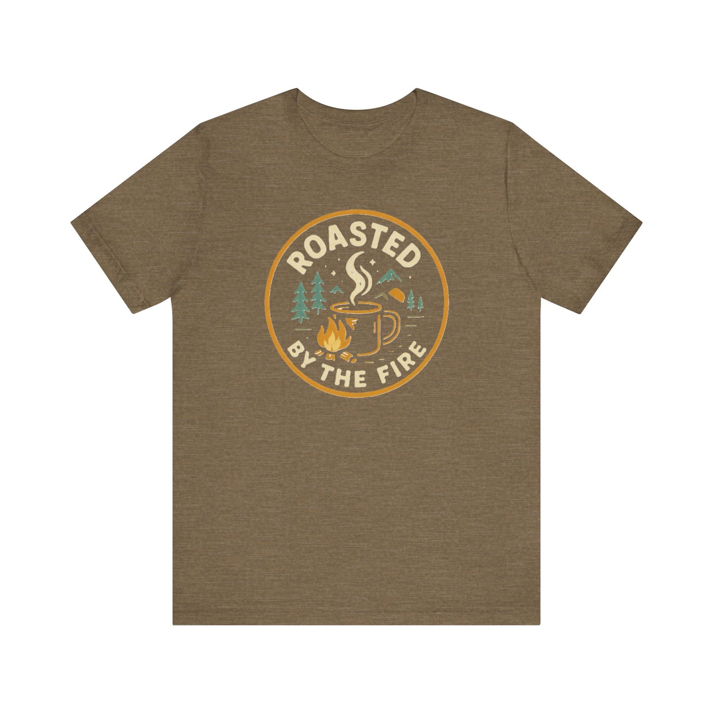 Cozy Campfire Tee, Casual Graphic T-Shirt, Outdoor Adventure Wear, Autumn Style Shirt, Perfect for Camping and Bonfires
