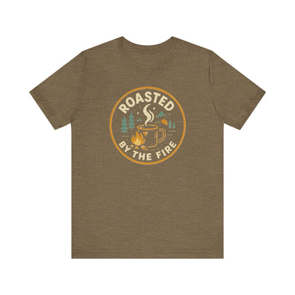 Cozy Campfire Tee, Casual Graphic T-Shirt, Outdoor Adventure Wear, Autumn Style Shirt, Perfect for Camping and Bonfires